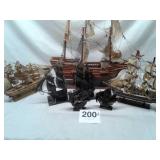 LOT OF SHIPS WOOD (SOME NEEDS REPAIRED) AND VTG