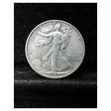 1939D WALKING LIBERTY SILVER HALF DOLLAR