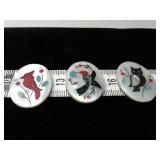 BIRD JEWELS WITH MOTHER OF PEARL