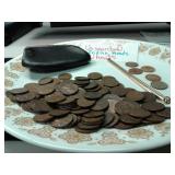 UNSEARCHED INDIAN HEAD CENTS: WHEAT CENTS:COIN