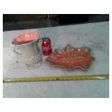 RED WING VASE:VTG. ASHTRAY