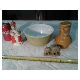 PYREX BOWL:RELIGIOUS PLANTER