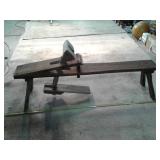 PRIMITIVE WOODEN SHAVING HORSE