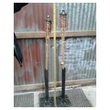 CAST IRON OUTDOOR TIKI/UMBERELLA STANDS