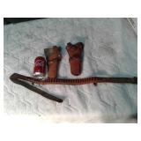 GUN HOLSTERS:AMMO BELT WITH 22SHORT BULETS