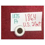1864 US 2 CENT