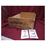 HERMAN TABLE GRAPES WOOD CRATE