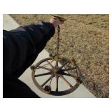 WAGON WHEEL HANGING CHANDELIER