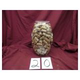 GALLON JAR OF WINE CORKS