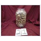 GALLON JAR OF WINE CORKS