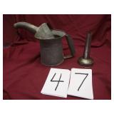 GALVANIZED CAN, OIL SPOUT