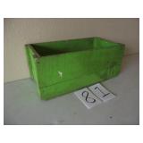 GREEN WOODEN BOX