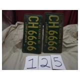 1963 OLD LICENSE PLATES