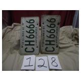 1965 OLD LICENSE PLATES