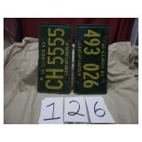 1963 OLD LICENSE PLATES