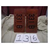 1969 OLD LICENSE PLATES