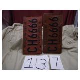 1969 OLD LICENSE PLATES