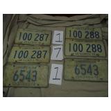 LOT OF LICENSE PLATES
