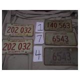 LOT OF LICENSE PLATES