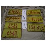 LOT OF LICENSE PLATES