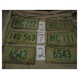 LOT OF LICENSE PLATES