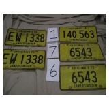 LOT OF LICENSE PLATES