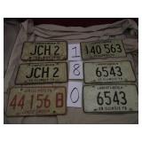 LOT OF LICENSE PLATES