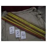 LOT OF ADVERTISING YARD STICKS