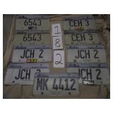 LOT OF LICENSE PLATES