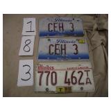 LOT OF LICENSE PLATES