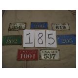LOT OF LICENSE PLATES