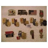 US OLYMPIC PINS, UPS, ETC