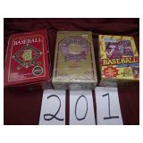 3 BOXES OF BASEBALL CARDS