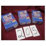 3 BOXES OF FOOTBALL CARDS