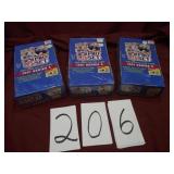 3 BOXES OF FOOTBALL CARDS