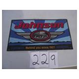 METAL JOHNSON BOAT CO SIGN