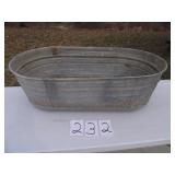 LARGE GALVANIZED OVAL TUB