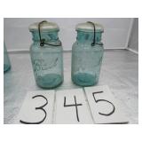 2  BALL JARS W/ WIRE BAIL