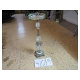 HEAVY GLASS & METAL SMOKING STAND