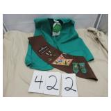 COVERED BRIDGE GIRL SCOUTS VEST & SASH