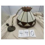 STAINED GLASS TYPE HANGING LAMP