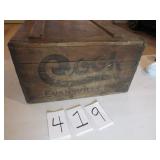 COOK EVANSVILLE, IND WOOD CRATE