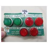 NEW OLD STOCK DARE REFLECTORS & LICENSE FASTENERS
