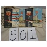 EARLY PHILLIPS 66 ROAD MAPS