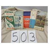 EARLY SINCLAIR, MOBIL, TEXACO ROAD MAPS