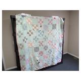 OLD QUILT, SOME WEAR & TEAR