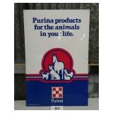 35" x 24" METAL PURINA SIGN