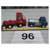 VTG METAL TONKA  AND 1969 TOOTSIE TOY TRUCK