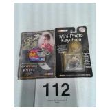 NASCAR KEYCHAIN KNIFE & PHOTO KEYCHAIN