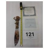 BRADFORD EXCHANGE EDGE OF THE WILD KNIFE